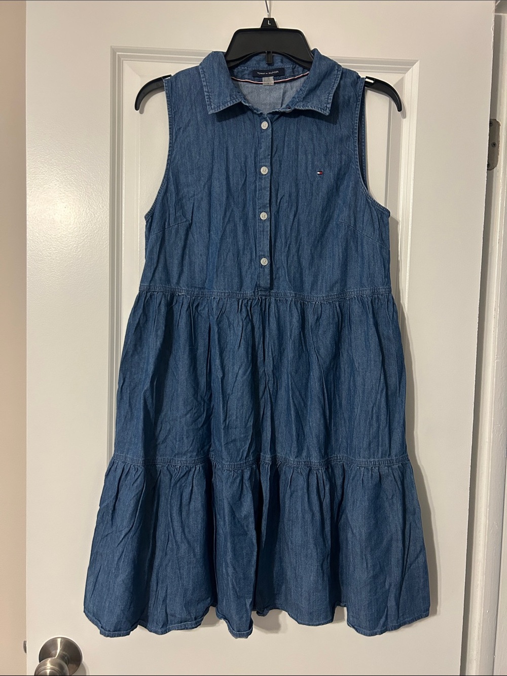 Tommy Hilfiger Sleeveless Denim Dress Size 8